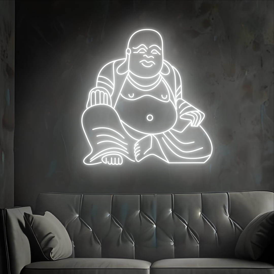 Laughing Buddha Neon Sign