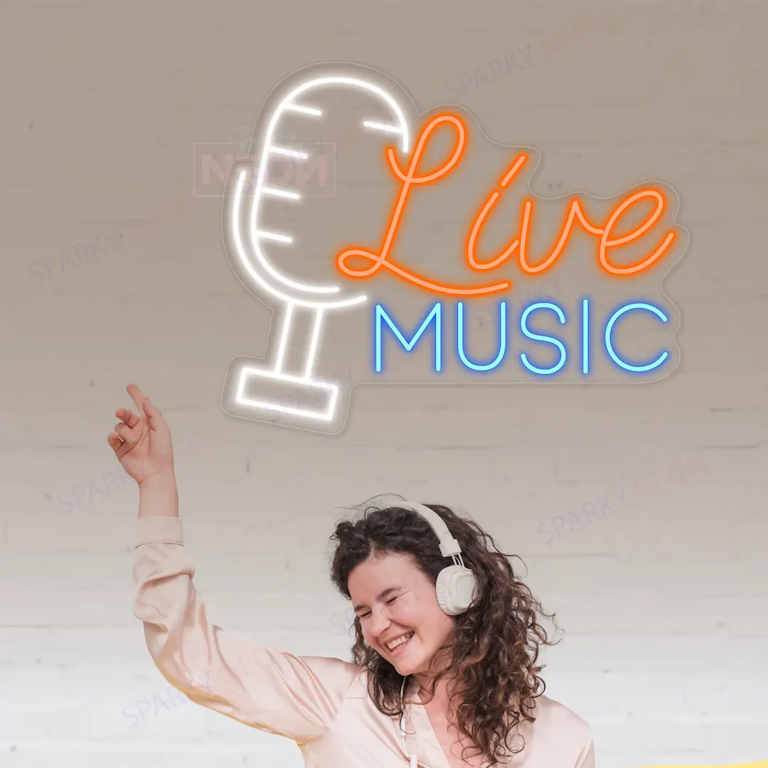 Live Music Neon Sign Recording Led Light