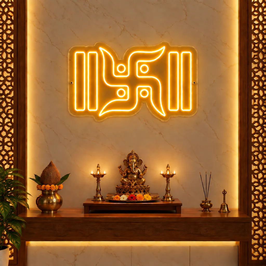 Swastik LED Neon Light