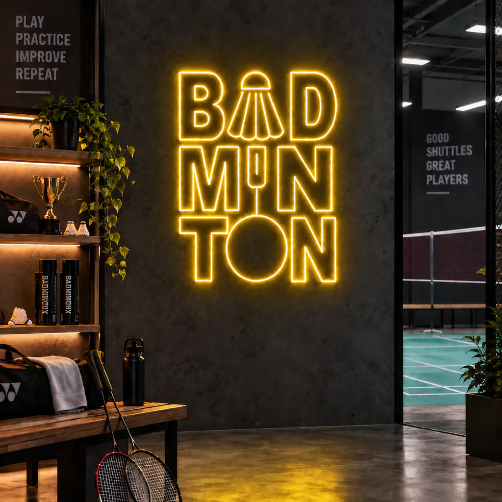 Badminton Neon Sign