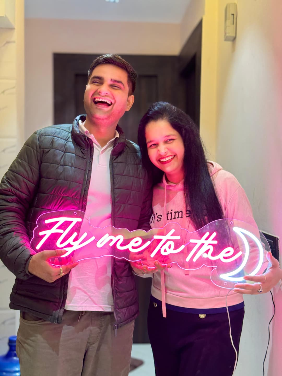 Fly Me To The Moon Neon Sign
