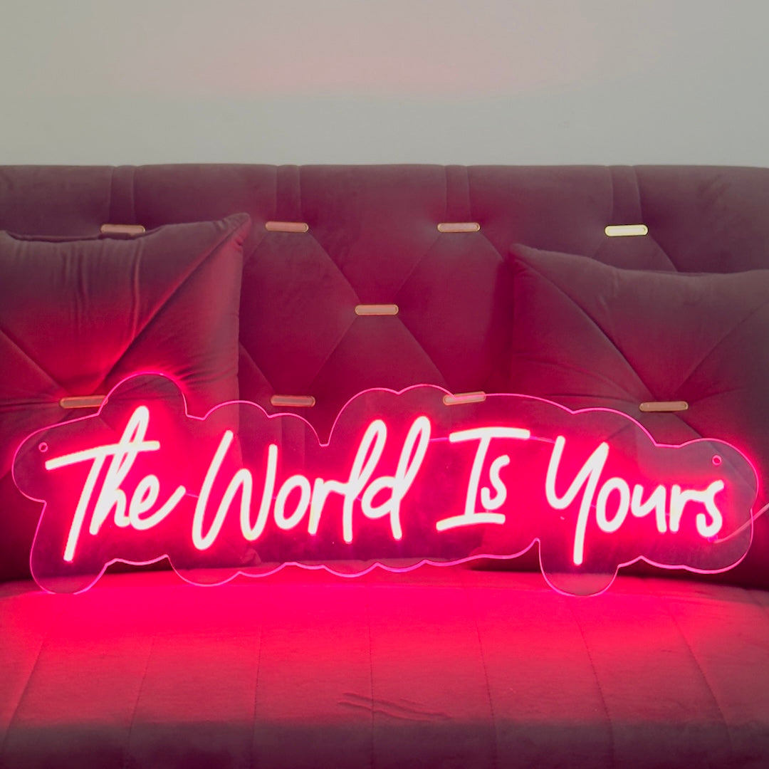 The World Is Yours Led Light