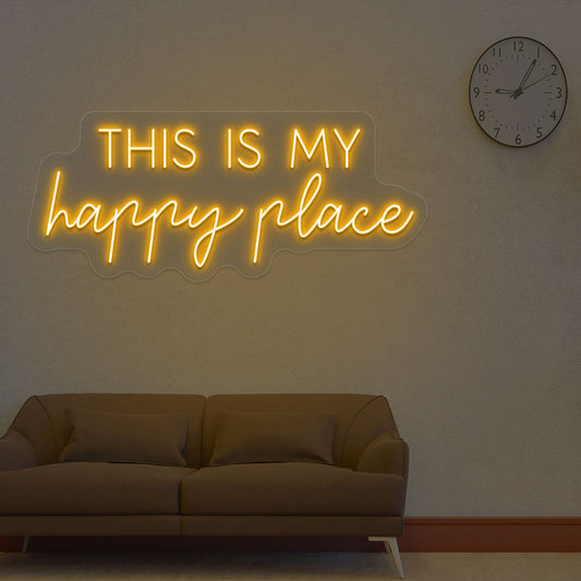 This is my Happy Place Neon Sign