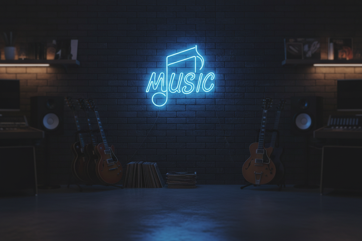 Music Neon Sign lifestyle