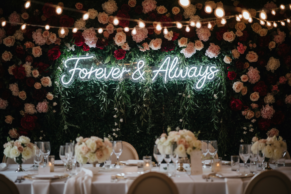 Wedding Neon Sign lifestyle