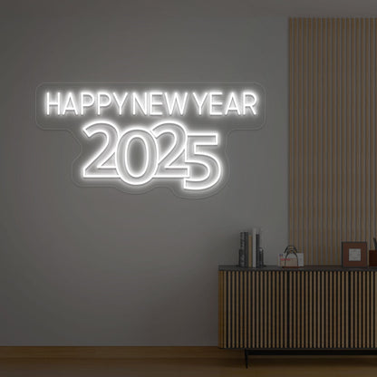 Happy New Year with year Neon Sign