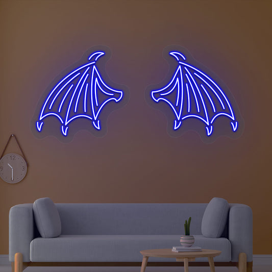 Bat Wings Neon Sign