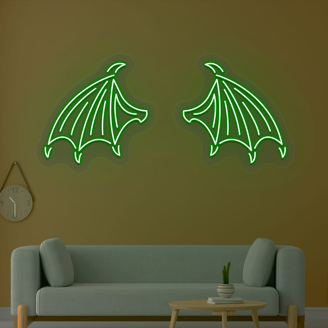 Bat Wings Neon Sign