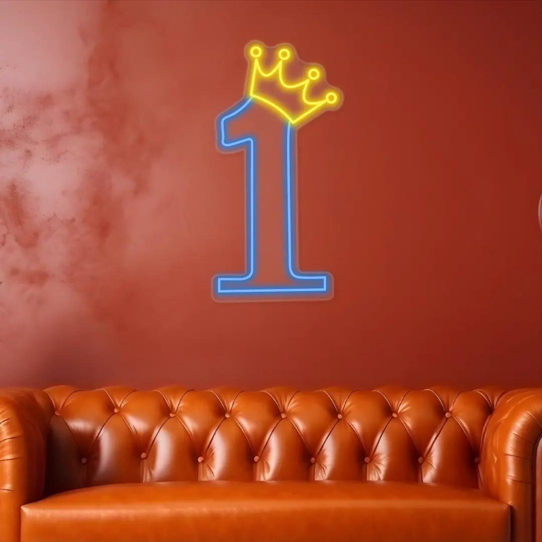 Buy Number One Neon Sign Birthday Led Light - Sparky Neon