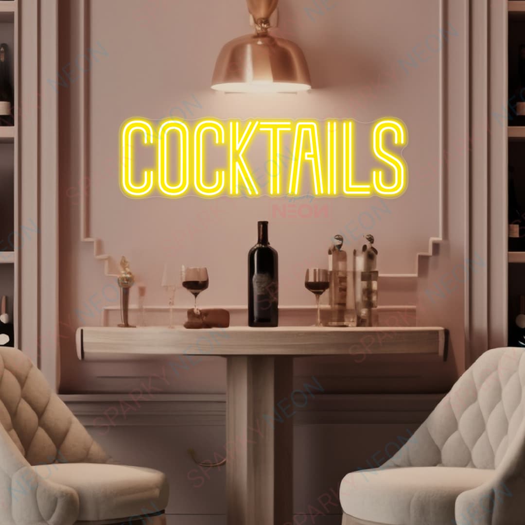 Cocktails Neon Sign Bar Led Light