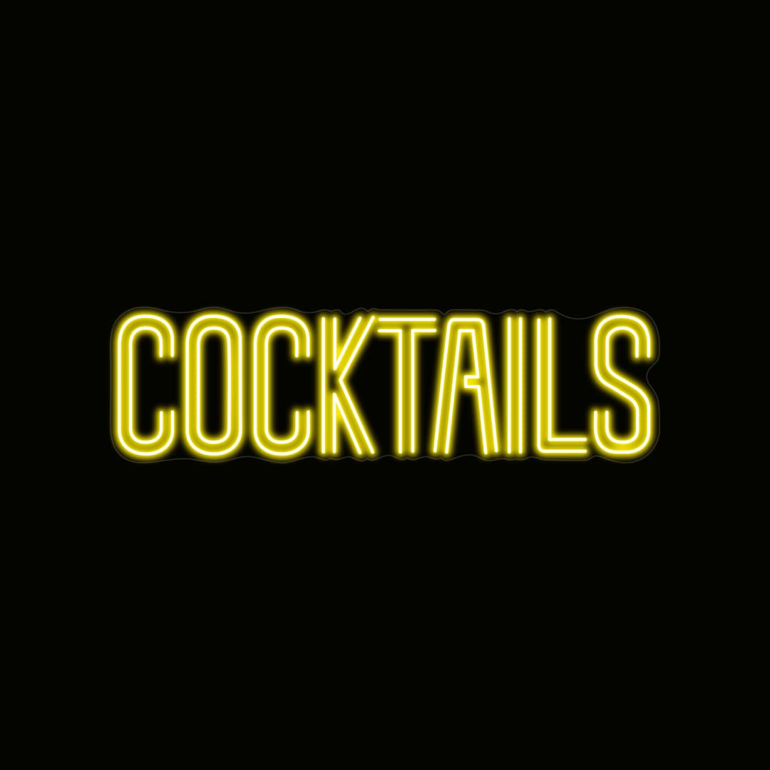 Cocktails Neon Sign Bar Led Light