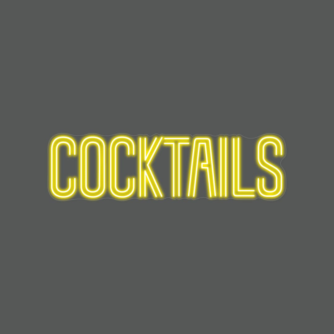 Cocktails Neon Sign Bar Led Light