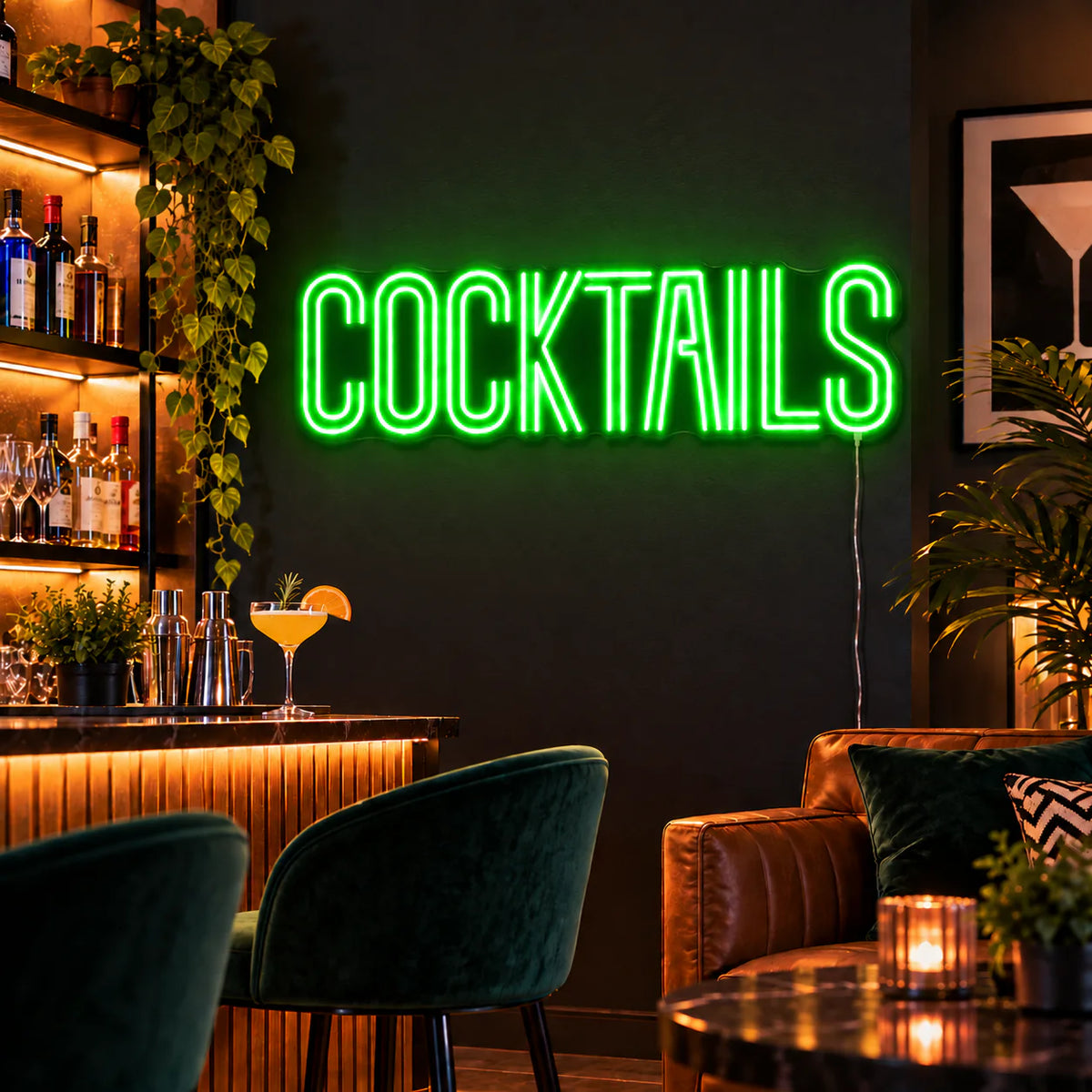 Cocktails Neon Sign