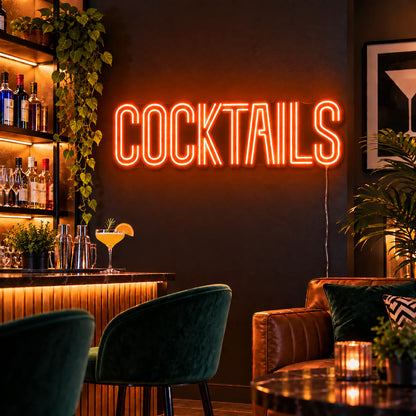 Cocktails Neon Sign