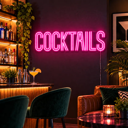 Cocktails Neon Sign