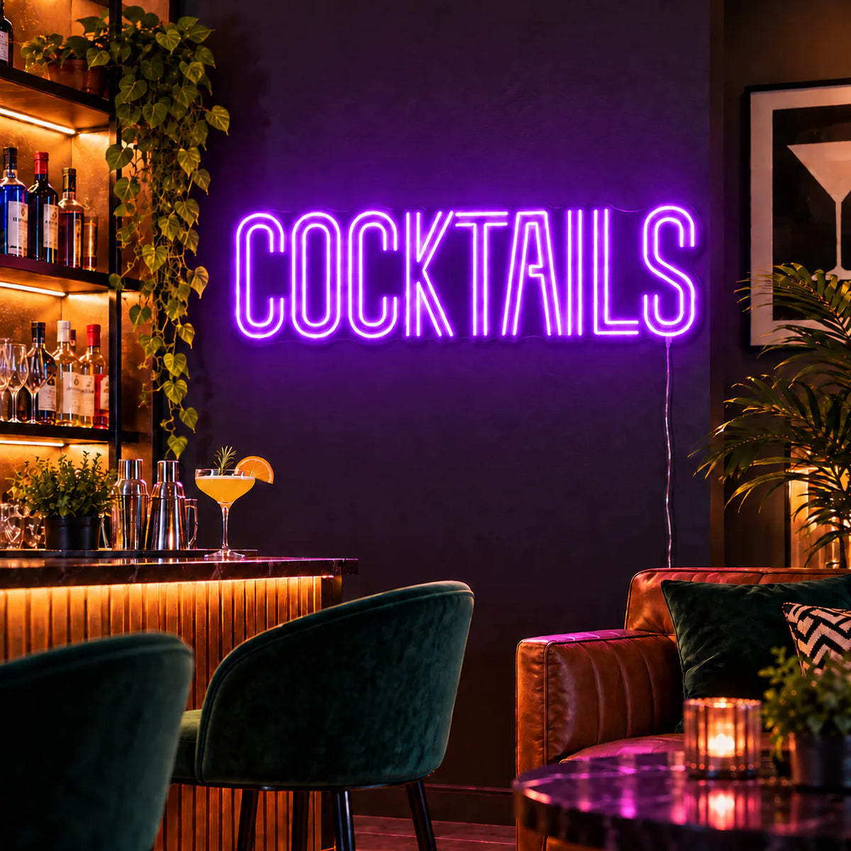 Cocktails Neon Sign