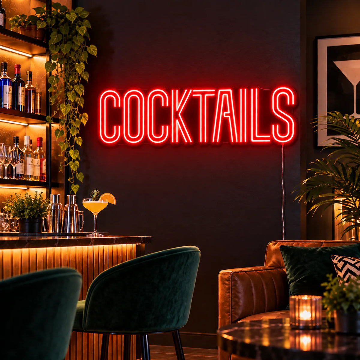 Cocktails Neon Sign