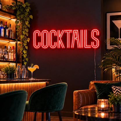 Cocktails Neon Sign