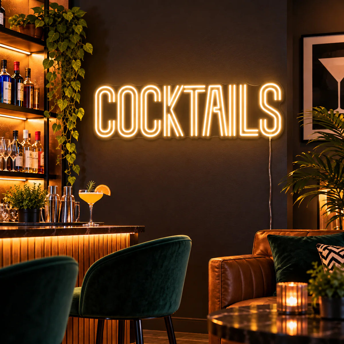 Cocktails Neon Sign