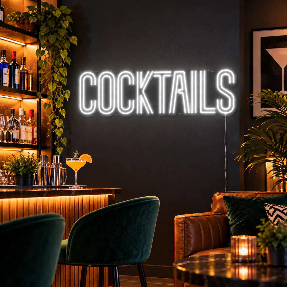 Cocktails Neon Sign