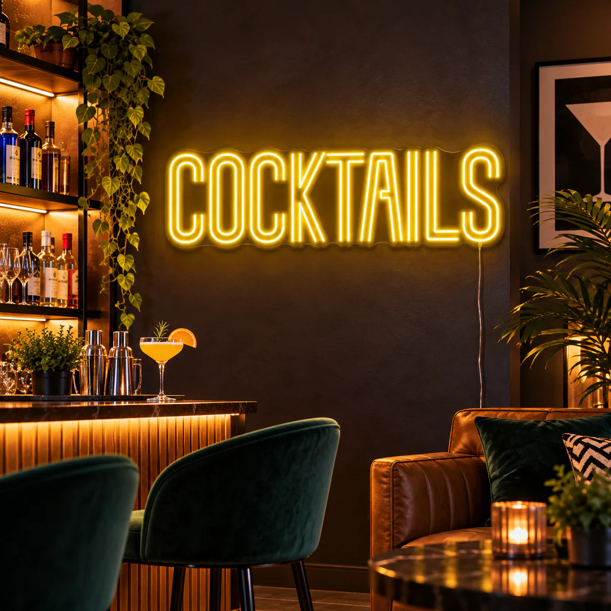 Cocktails Neon Sign