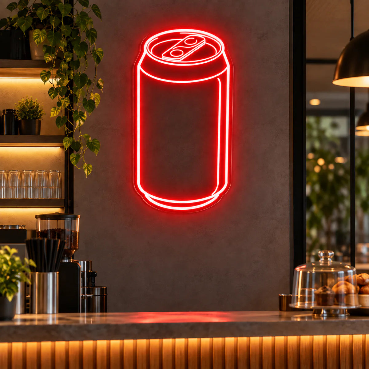 Cold Drink Can Neon Sign