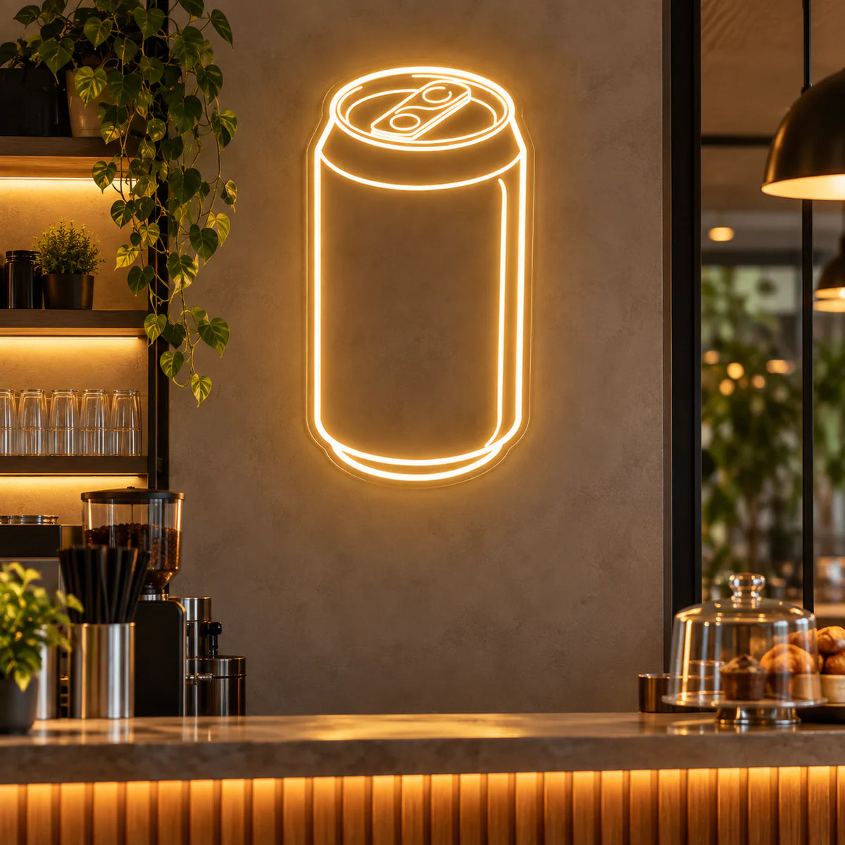 Cold Drink Can Neon Sign