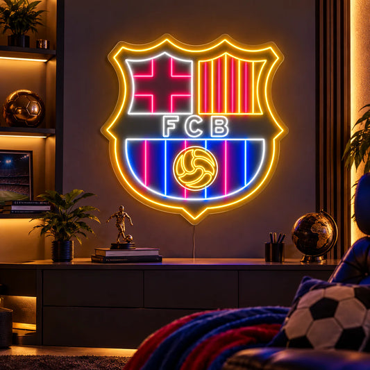 FC Barcelona Football Club Neon Sign