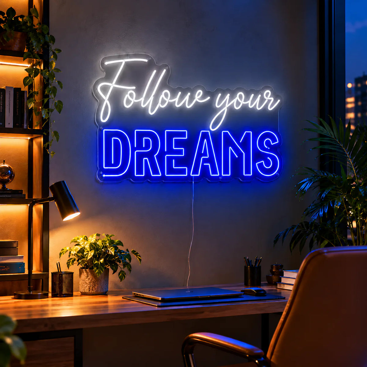 Follow Your Dreams Neon Sign