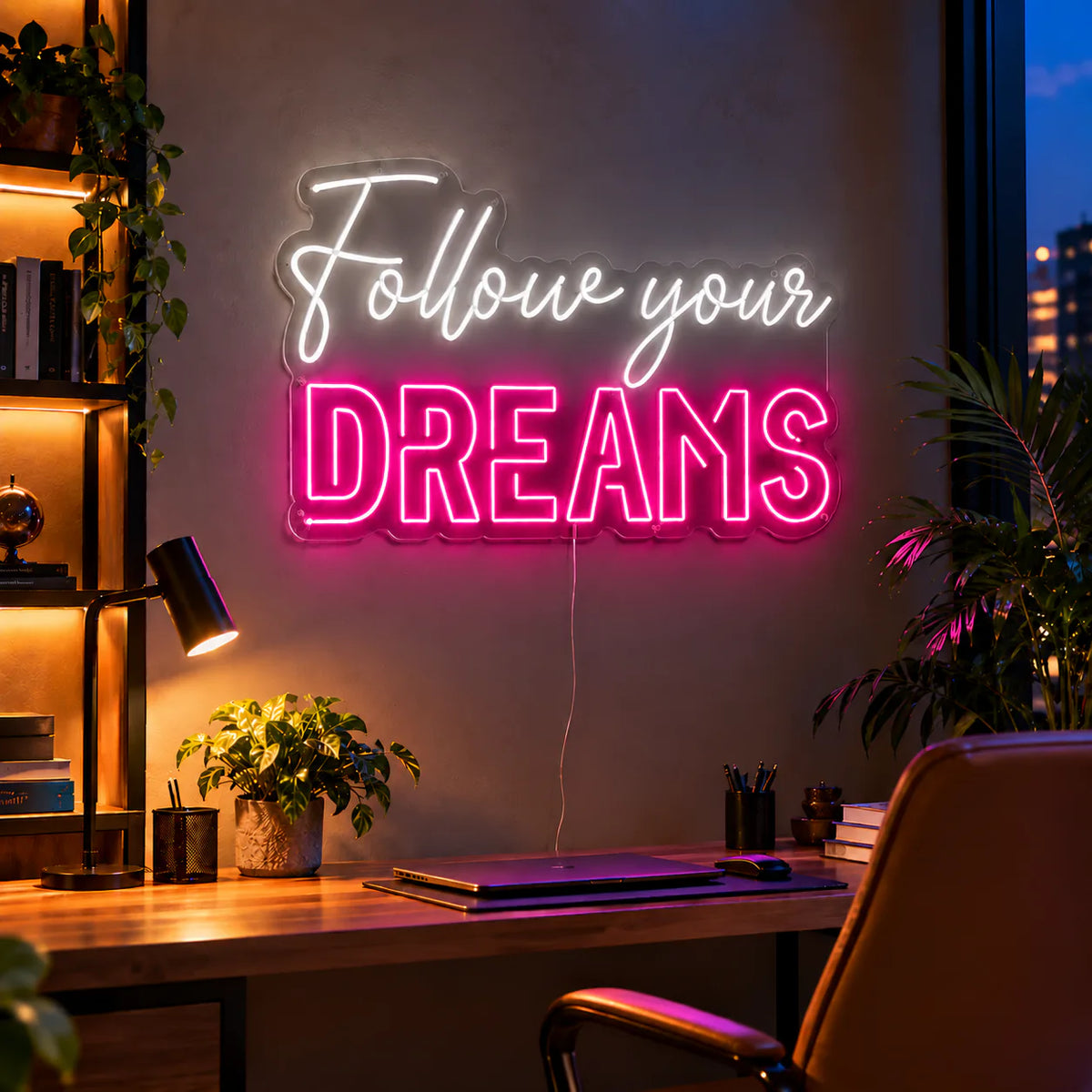 Follow Your Dreams Neon Sign