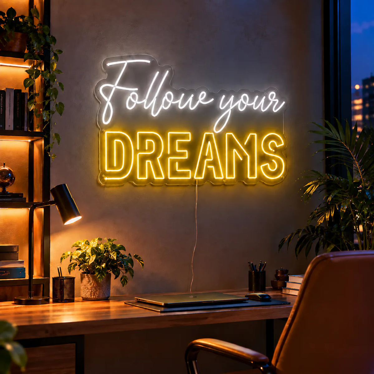 Follow Your Dreams Neon Sign