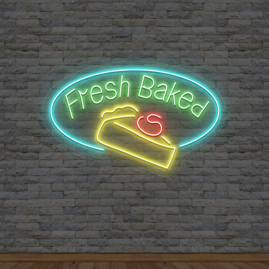 Fresh Backed Neon Sign
