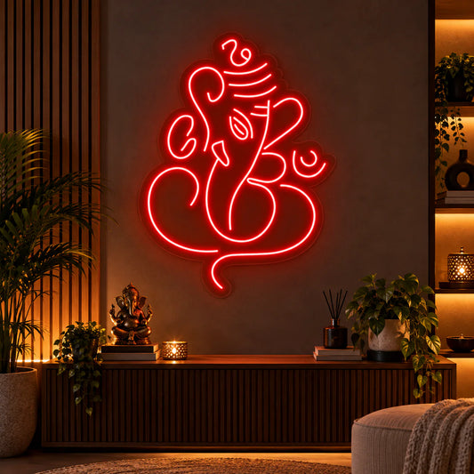 Ganesh Ji Neon Sign