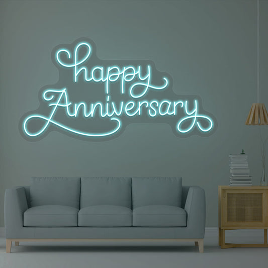 Happy Anniversary Neon LED Sign