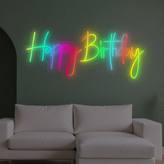 Happy Birthday LED Light RGB