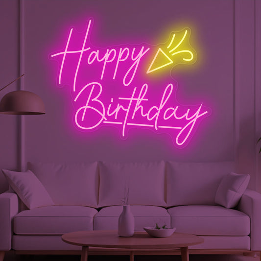 Happy Birthday Neon Light Sign