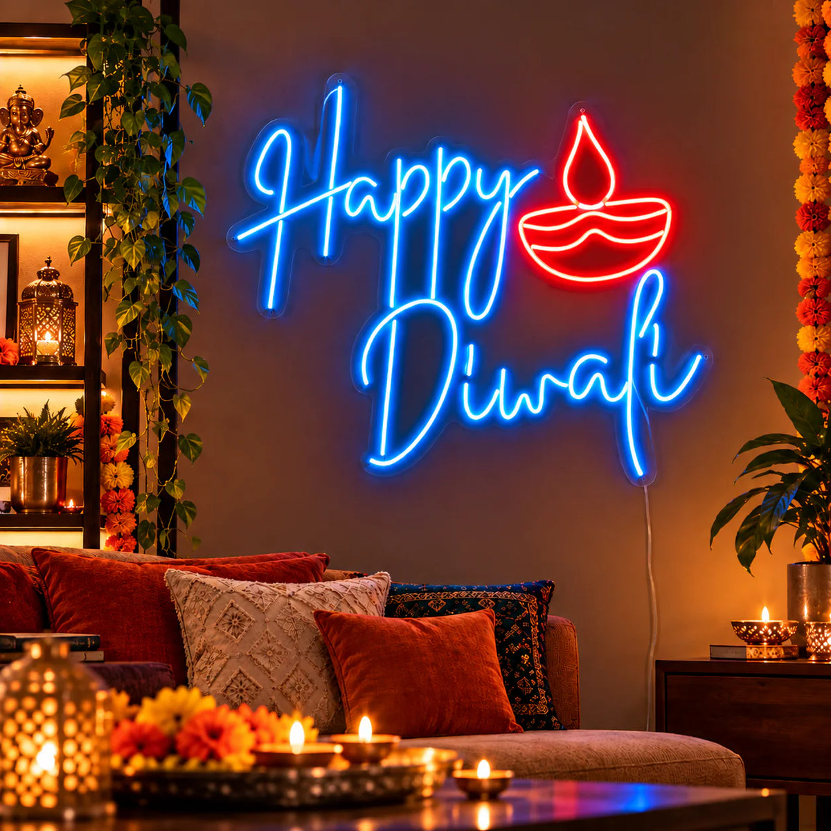 Happy Diwali Neon Light