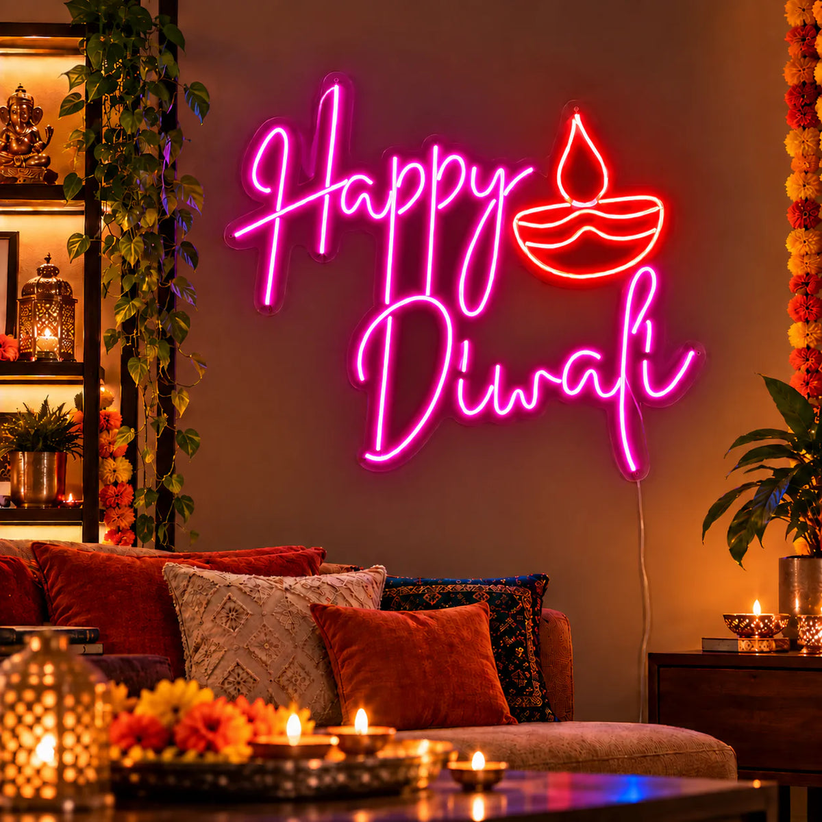 Happy Diwali Neon Light