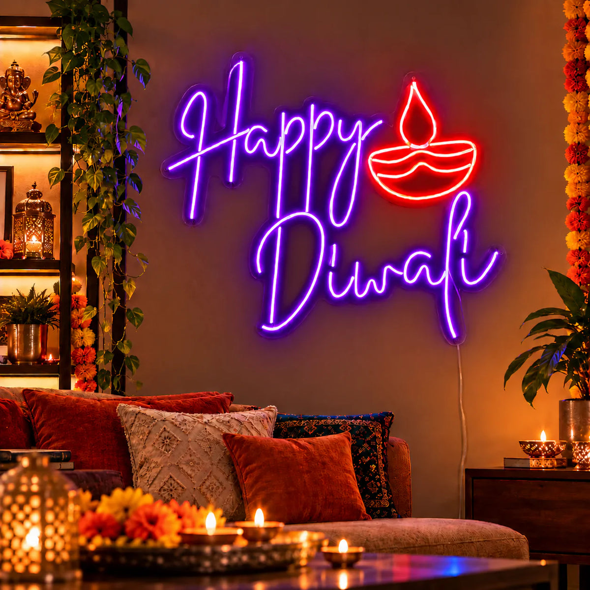 Happy Diwali Neon Light