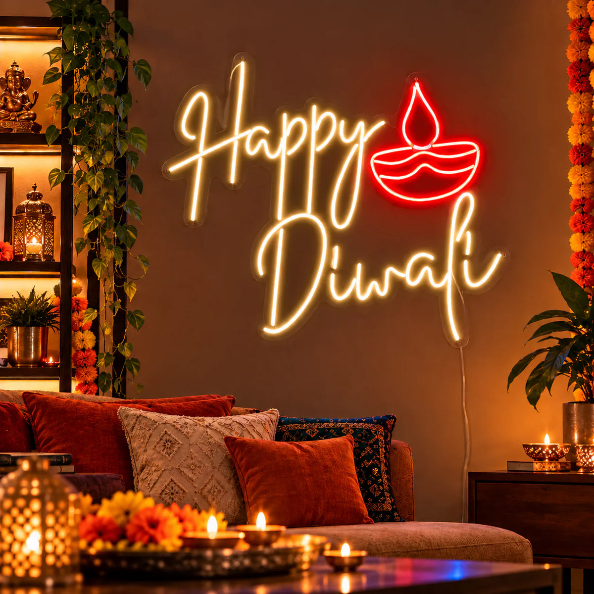 Happy Diwali Neon Light