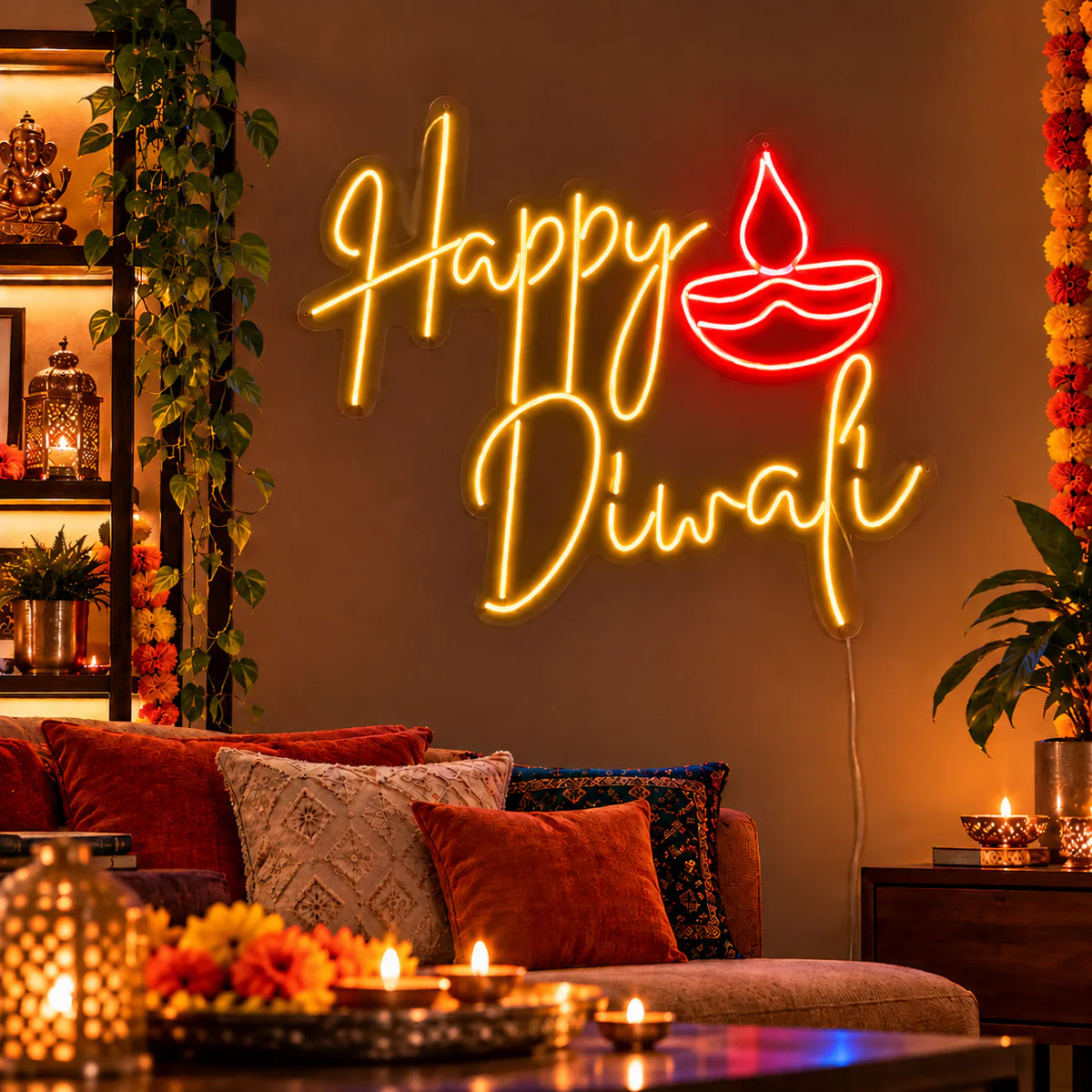 Happy Diwali Neon Light