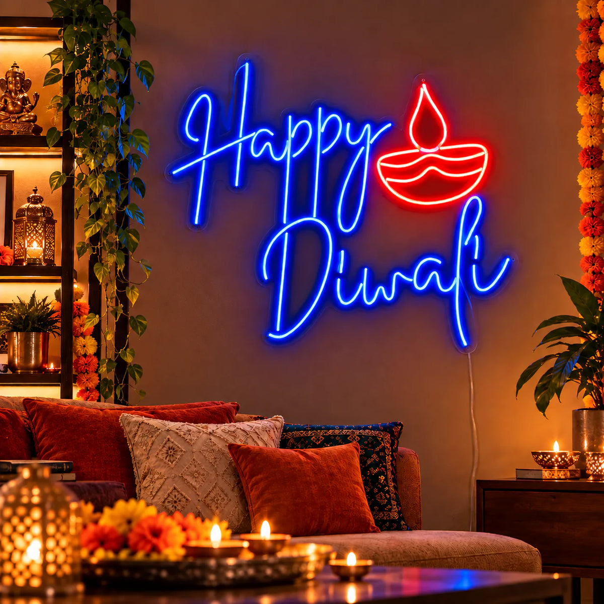 Happy Diwali Neon Light