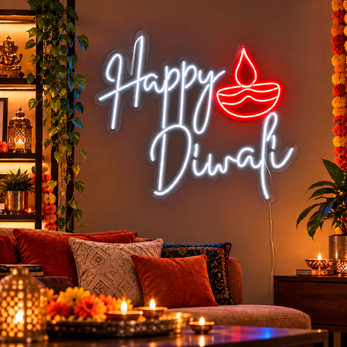 Happy Diwali Neon Light