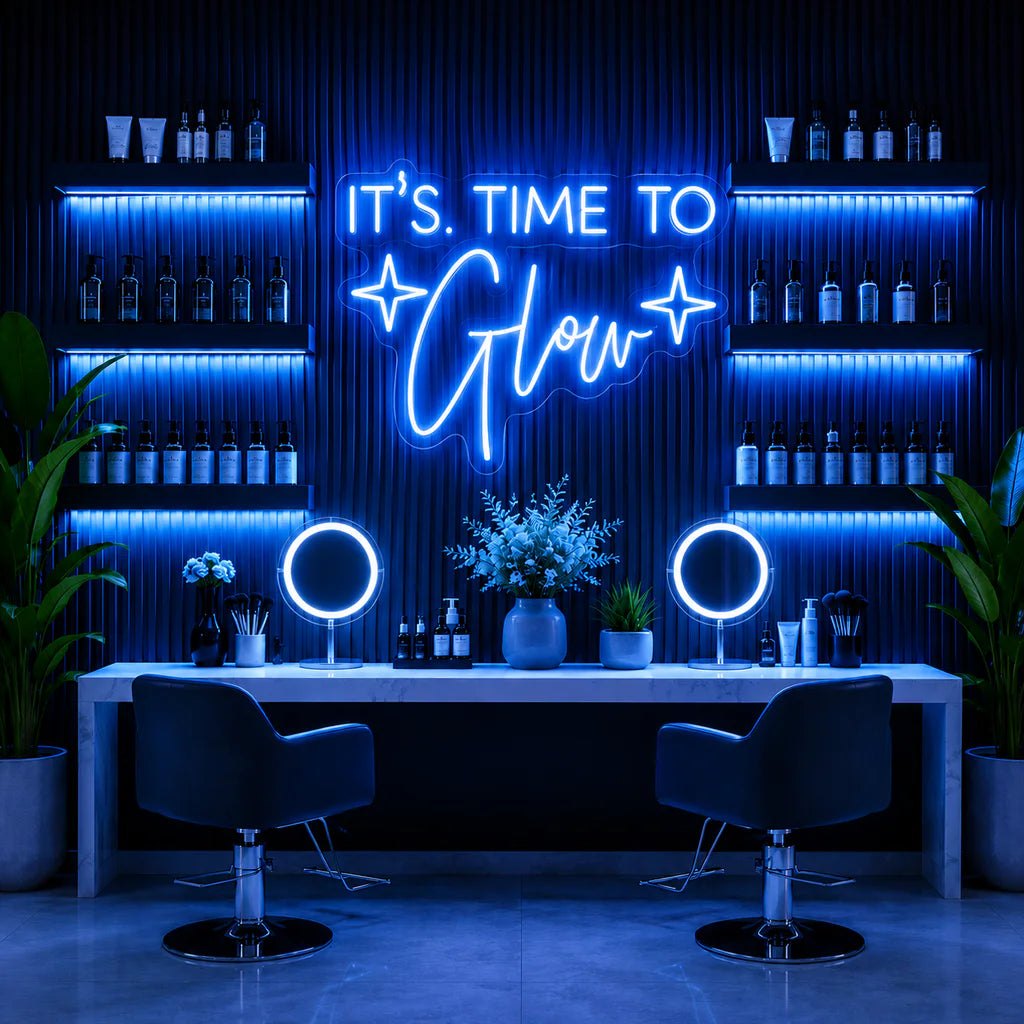It's Time To Glow Neon Sign