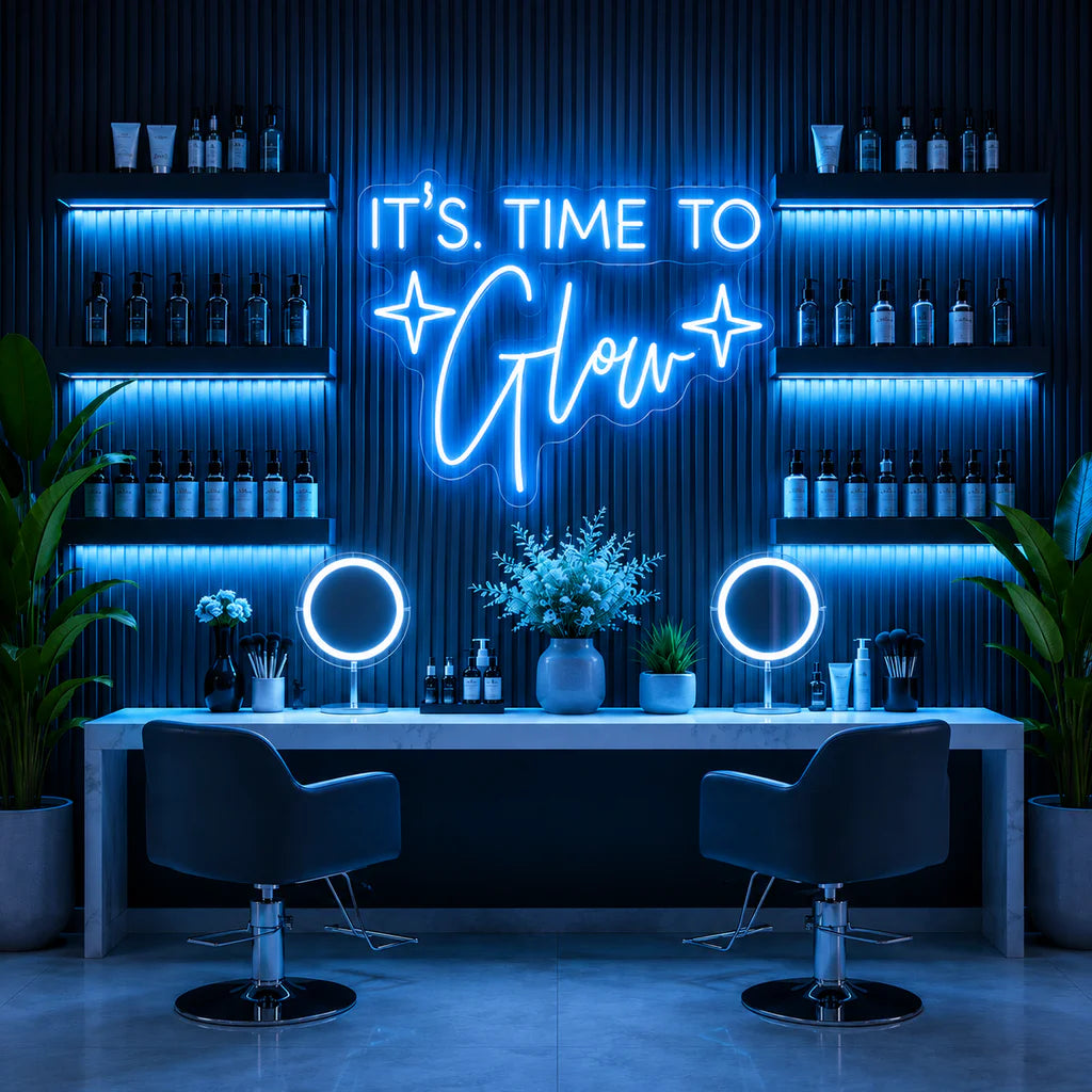 It's Time To Glow Neon Sign