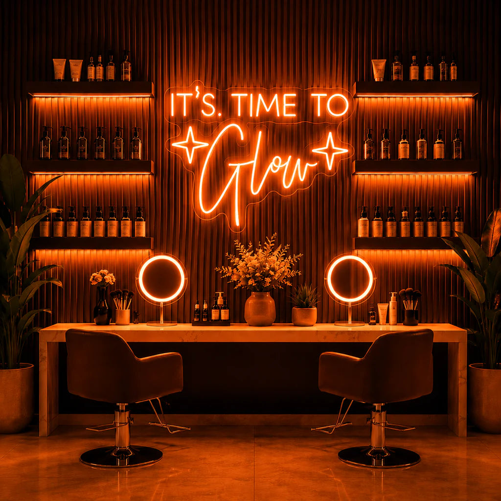 It's Time To Glow Neon Sign
