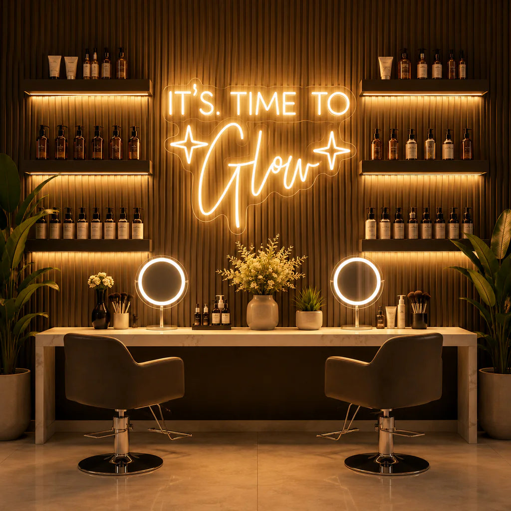 It's Time To Glow Neon Sign