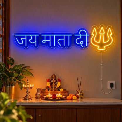 Jai Mata Di Neon Sign