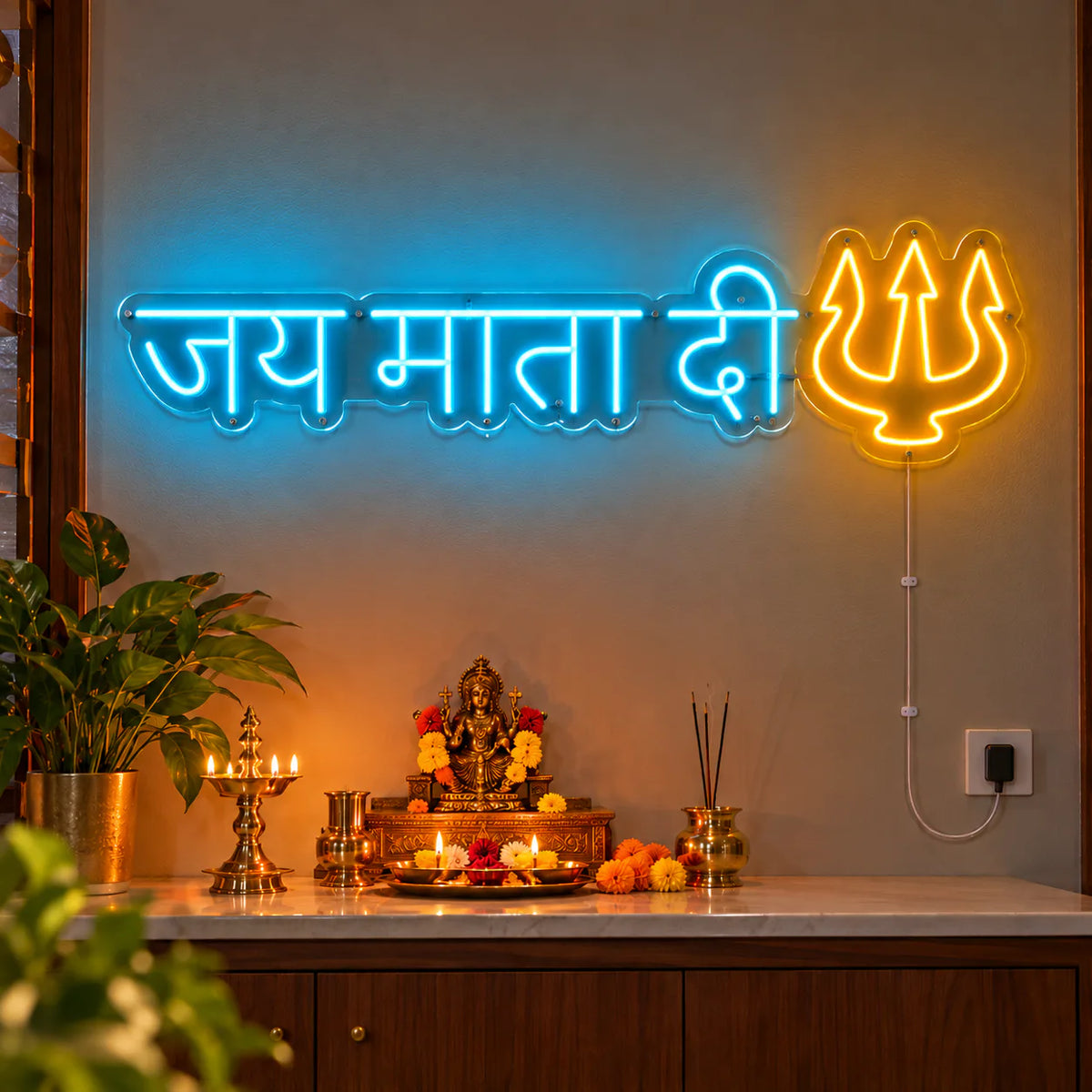 Jai Mata Di Neon Sign
