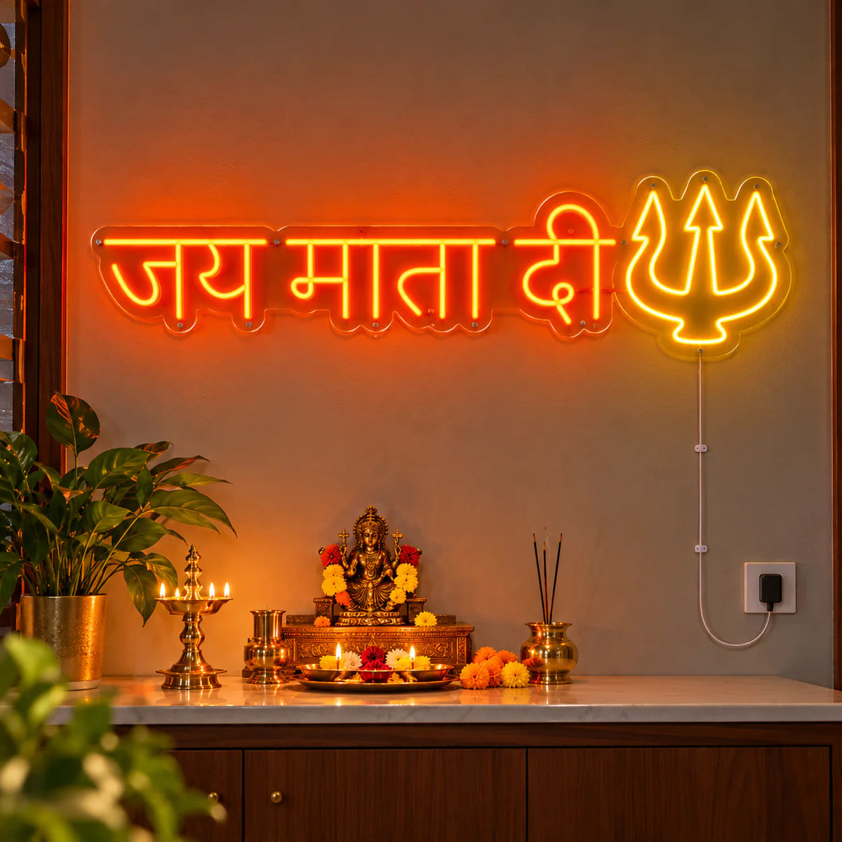 Jai Mata Di Neon Sign